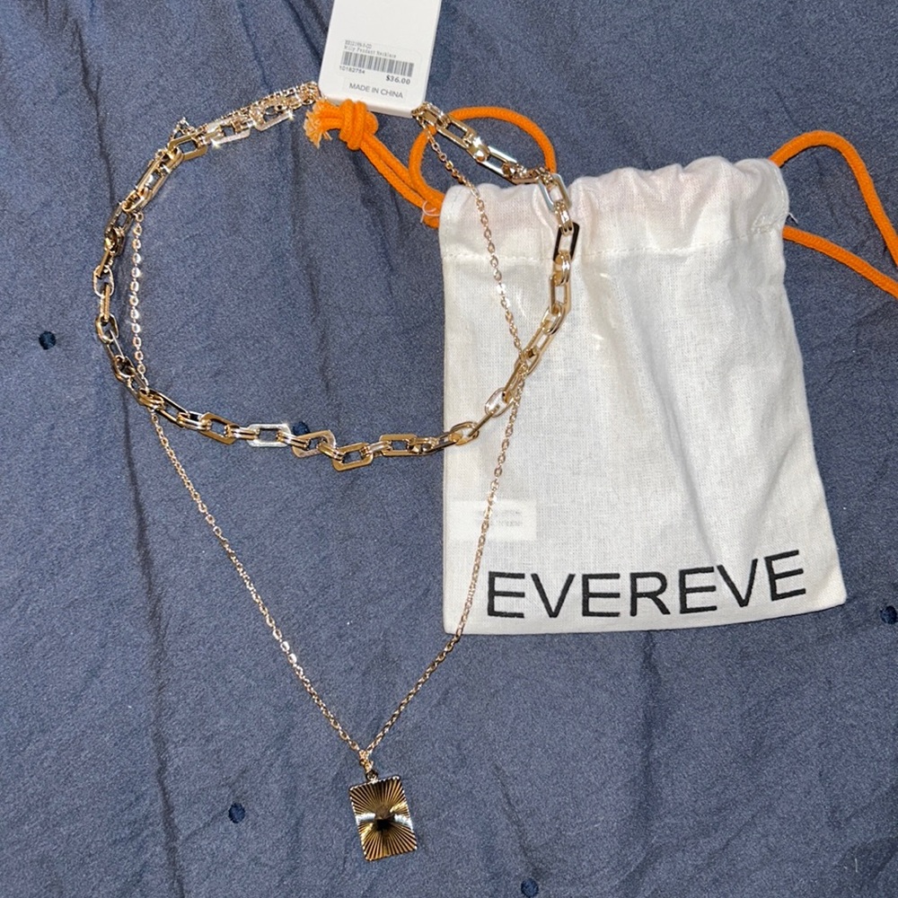 Gold layered necklace